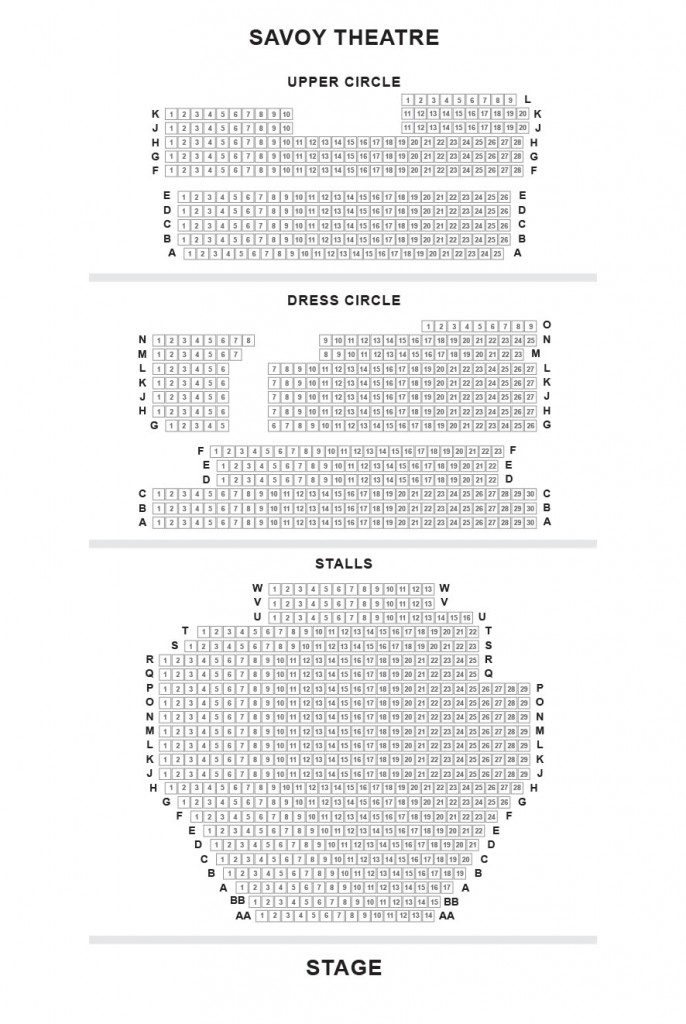 Savoy theatre seating Gypsy